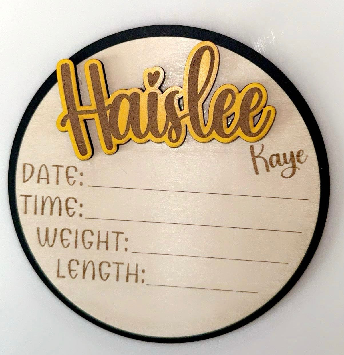 Baby Announcement Sign