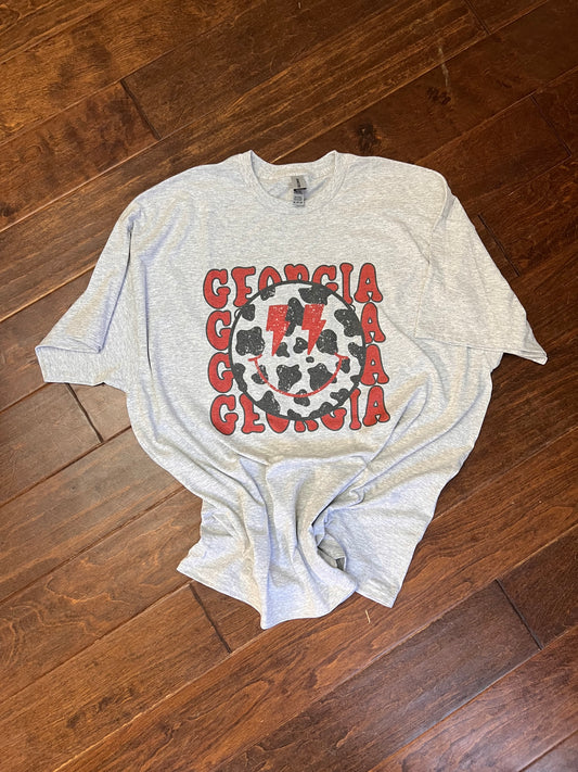 Georgia with Cow Print Smiley